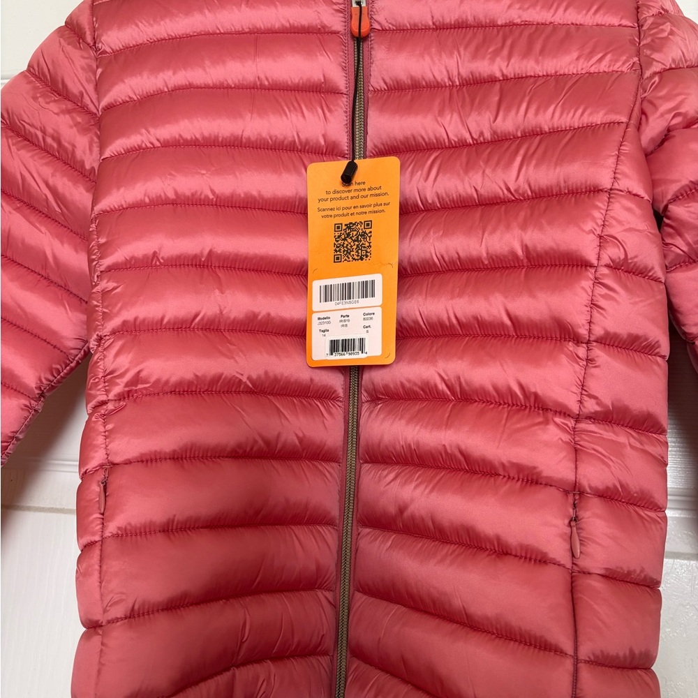 SAVE THE DUCK Kids Coral Hooded Puffer Jacket - Picture 4 of 6